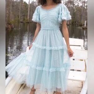 Ivy City Co. Corrine Tulle Midi Dress XS